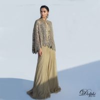 Short Mix weave Gold cape