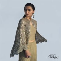 Short Mix weave Gold cape