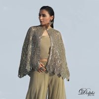 Short Mix weave Gold cape