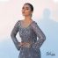 Lilac Anarkali with floral bodice