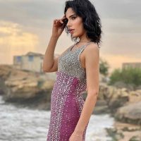 Mix weave Cocktail dress