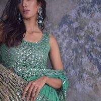 Mix weave Saree set