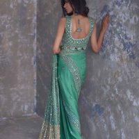 Mix weave Saree set
