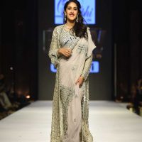 Saree with long jacket