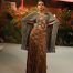 Mix weave Long Cape