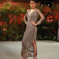 Mix weave Tassled Dress