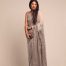 Delphi Classic Grey saree with silver sequins