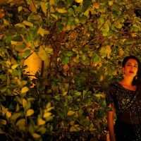 Trousseau floral Sari with diamantes