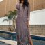 Crochet Mix weave Tassled Dress