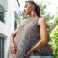 Pewter grey 3 Panel long dress